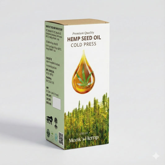 Monk’s Hemp Cold-Pressed Hemp Seed Oil